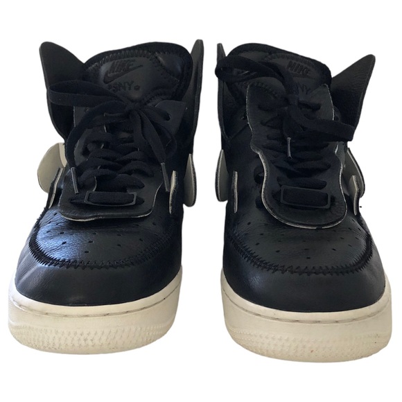 Psny x Nike Air Force 1 “Black/Black Sail” EUC Sz 8 - Picture 4 of 14